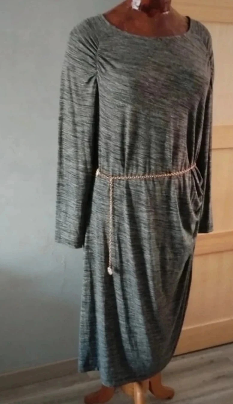Robe longue grise Yessica XL